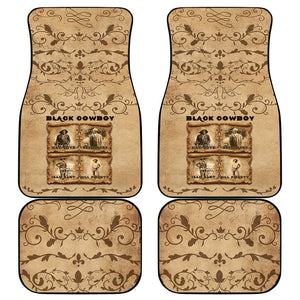 Black Cowboy Car Mats African American Black History Western Grunge - African Pride