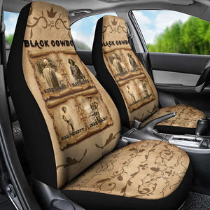 Black Cowboy Car Seat Cover African American Black History Western Grunge - African Pride