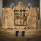 Black Cowboy Hooded Blanket African American Black History Western Grunge - African Pride