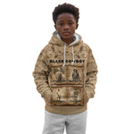 Black Cowboy Kid Hoodie African American Black History Western Grunge - African Pride