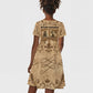 Black Cowboy Kid Short Sleeve Dress African American Black History Western Grunge - African Pride