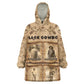 Black Cowboy Kid Wearable Blanket Hoodie African American Black History Western Grunge - African Pride