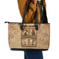Black Cowboy Leather Tote Bag African American Black History Western Grunge - African Pride
