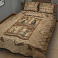 Black Cowboy Quilt Bed Set African American Black History Western Grunge - African Pride