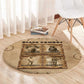Black Cowboy Round Carpet African American Black History Western Grunge - African Pride