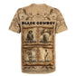 Black Cowboy Rugby Jersey African American Black History Western Grunge - African Pride