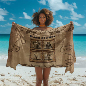 Black Cowboy Sarong African American Black History Western Grunge - African Pride