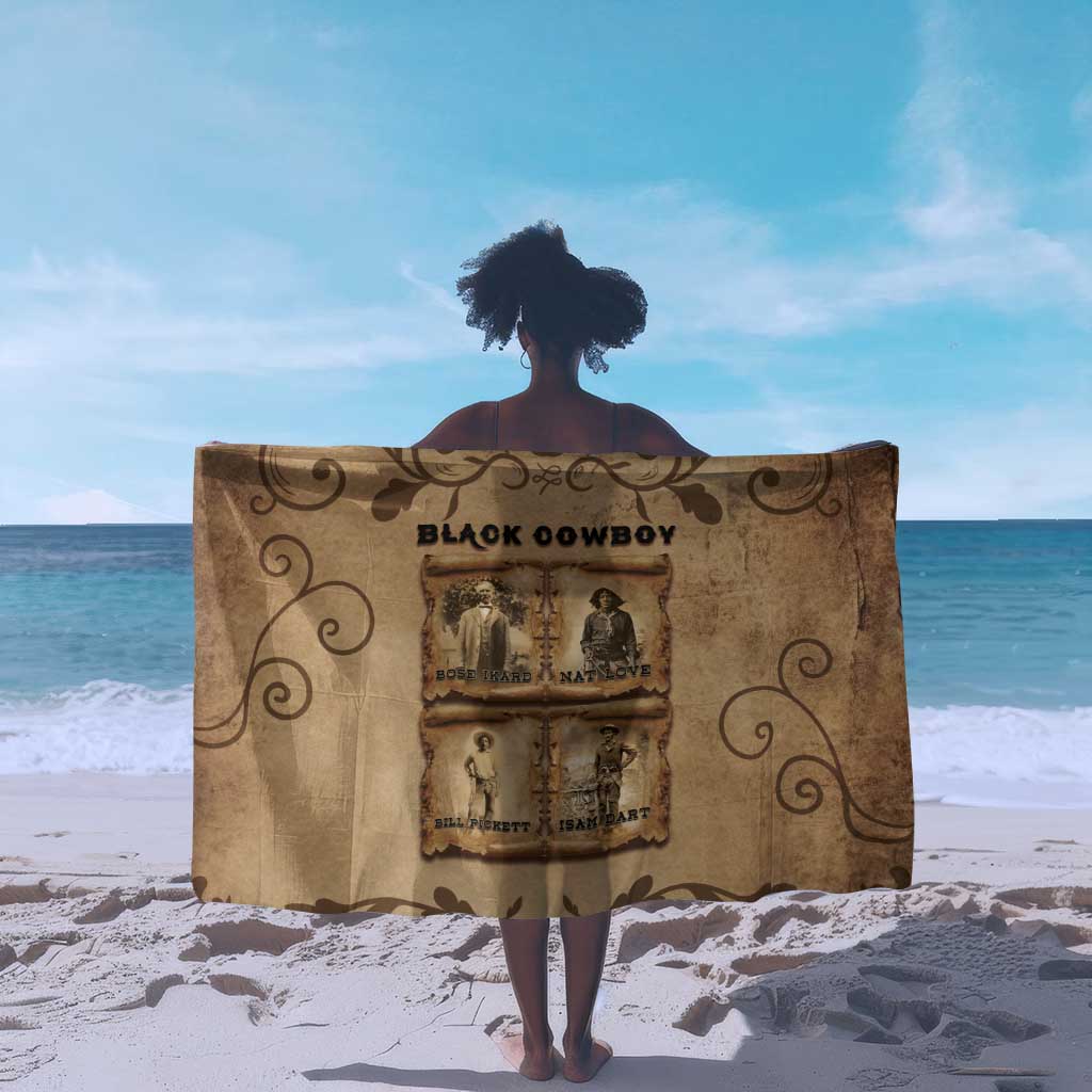 Black Cowboy Sarong African American Black History Western Grunge - African Pride