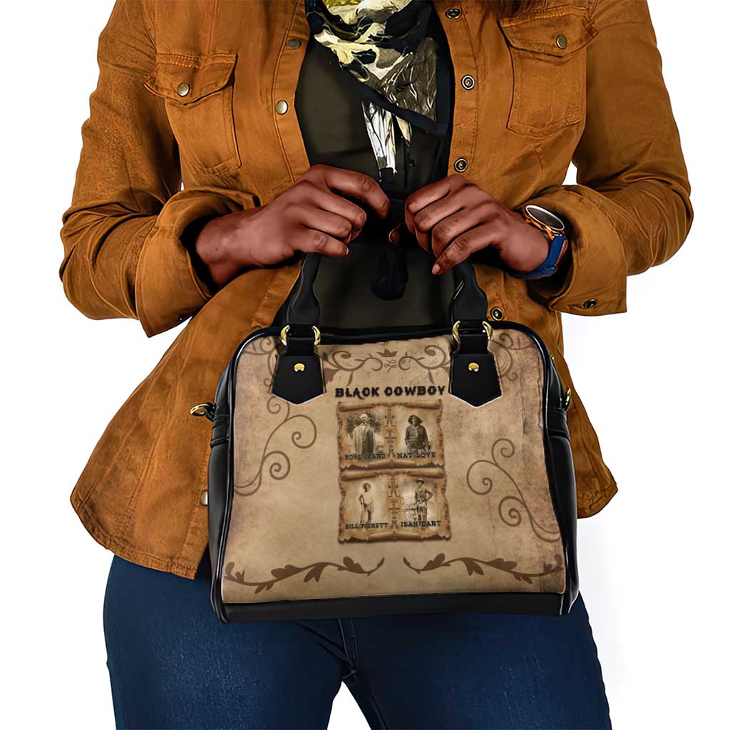 Black Cowboy Shoulder Handbag African American Black History Western Grunge - African Pride