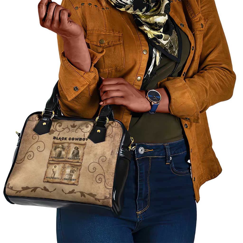 Black Cowboy Shoulder Handbag African American Black History Western Grunge - African Pride
