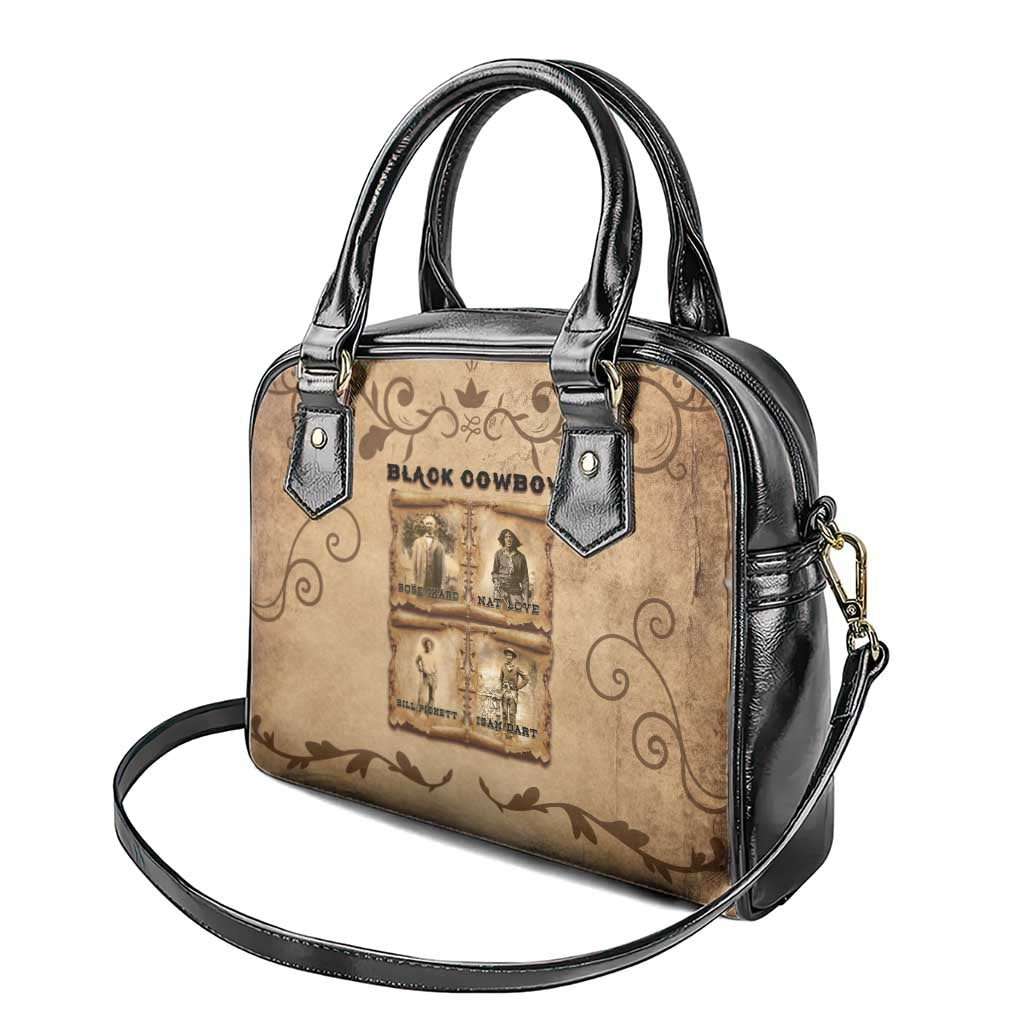 Black Cowboy Shoulder Handbag African American Black History Western Grunge - African Pride