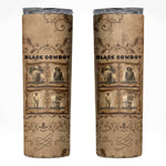 Black Cowboy Skinny Tumbler African American Black History Western Grunge - African Pride