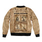 Black Cowboy Sleeve Zip Bomber Jacket African American Black History Western Grunge - African Pride