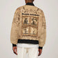 Black Cowboy Sleeve Zip Bomber Jacket African American Black History Western Grunge - African Pride
