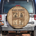 Black Cowboy Spare Tire Cover African American Black History Western Grunge - African Pride