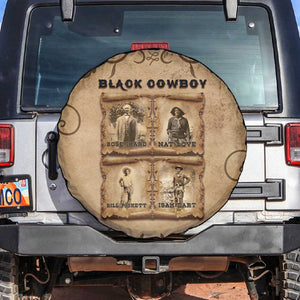 Black Cowboy Spare Tire Cover African American Black History Western Grunge - African Pride