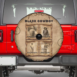 Black Cowboy Spare Tire Cover African American Black History Western Grunge - African Pride