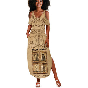 Black Cowboy Summer Maxi Dress African American Black History Western Grunge - African Pride