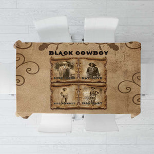 Black Cowboy Tablecloth African American Black History Western Grunge - African Pride