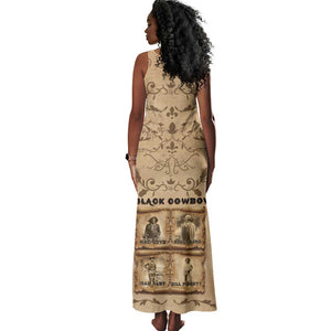Black Cowboy Tank Maxi Dress African American Black History Western Grunge - African Pride