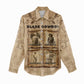 Black Cowboy Women Casual Shirt African American Black History Western Grunge - African Pride