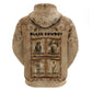 Black Cowboy Zip Hoodie African American Black History Western Grunge - African Pride