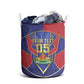 Custom Afro-Haitians Football Laundry Basket Haitian Palm Tree Unique Style
