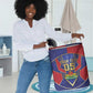 Custom Afro-Haitians Football Laundry Basket Haitian Palm Tree Unique Style