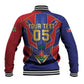 Custom Afro-Haitians Football Baseball Jacket Haitian Palm Tree Unique Style