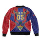 Custom Afro-Haitians Football Bomber Jacket Haitian Palm Tree Unique Style