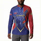 Custom Afro-Haitians Football Button Sweatshirt Haitian Palm Tree Unique Style