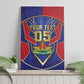 Custom Afro-Haitians Football Canvas Wall Art Haitian Palm Tree Unique Style