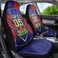 Custom Afro-Haitians Football Car Seat Cover Haitian Palm Tree Unique Style