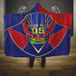 Custom Afro-Haitians Football Hooded Blanket Haitian Palm Tree Unique Style