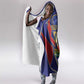 Custom Afro-Haitians Football Hooded Blanket Haitian Palm Tree Unique Style