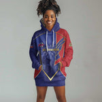 Custom Afro-Haitians Football Hoodie Dress Haitian Palm Tree Unique Style