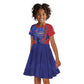 Custom Afro-Haitians Football Kid Short Sleeve Dress Haitian Palm Tree Unique Style