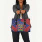 Custom Afro-Haitians Football Leather Bag Haitian Palm Tree Unique Style
