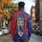 Custom Afro-Haitians Football Long Sleeve Shirt Haitian Palm Tree Unique Style