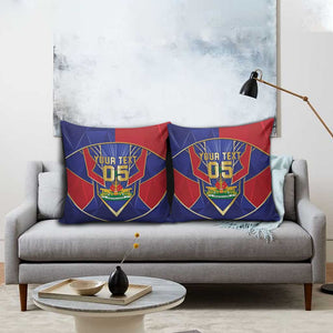Custom Afro-Haitians Football Pillow Cover Haitian Palm Tree Unique Style