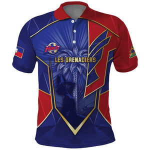 Custom Afro-Haitians Football Polo Shirt Haitian Palm Tree Unique Style