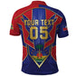 Custom Afro-Haitians Football Polo Shirt Haitian Palm Tree Unique Style