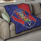 Custom Afro-Haitians Football Quilt Haitian Palm Tree Unique Style