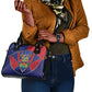 Custom Afro-Haitians Football Shoulder Handbag Haitian Palm Tree Unique Style