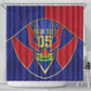 Custom Afro-Haitians Football Shower Curtain Haitian Palm Tree Unique Style