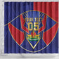 Custom Afro-Haitians Football Shower Curtain Haitian Palm Tree Unique Style