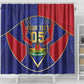 Custom Afro-Haitians Football Shower Curtain Haitian Palm Tree Unique Style