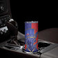 Custom Afro-Haitians Football Skinny Tumbler Haitian Palm Tree Unique Style