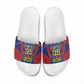 Custom Afro-Haitians Football Slide Sandals Haitian Palm Tree Unique Style