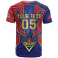 Custom Afro-Haitians Football T shirt Haitian Palm Tree Unique Style